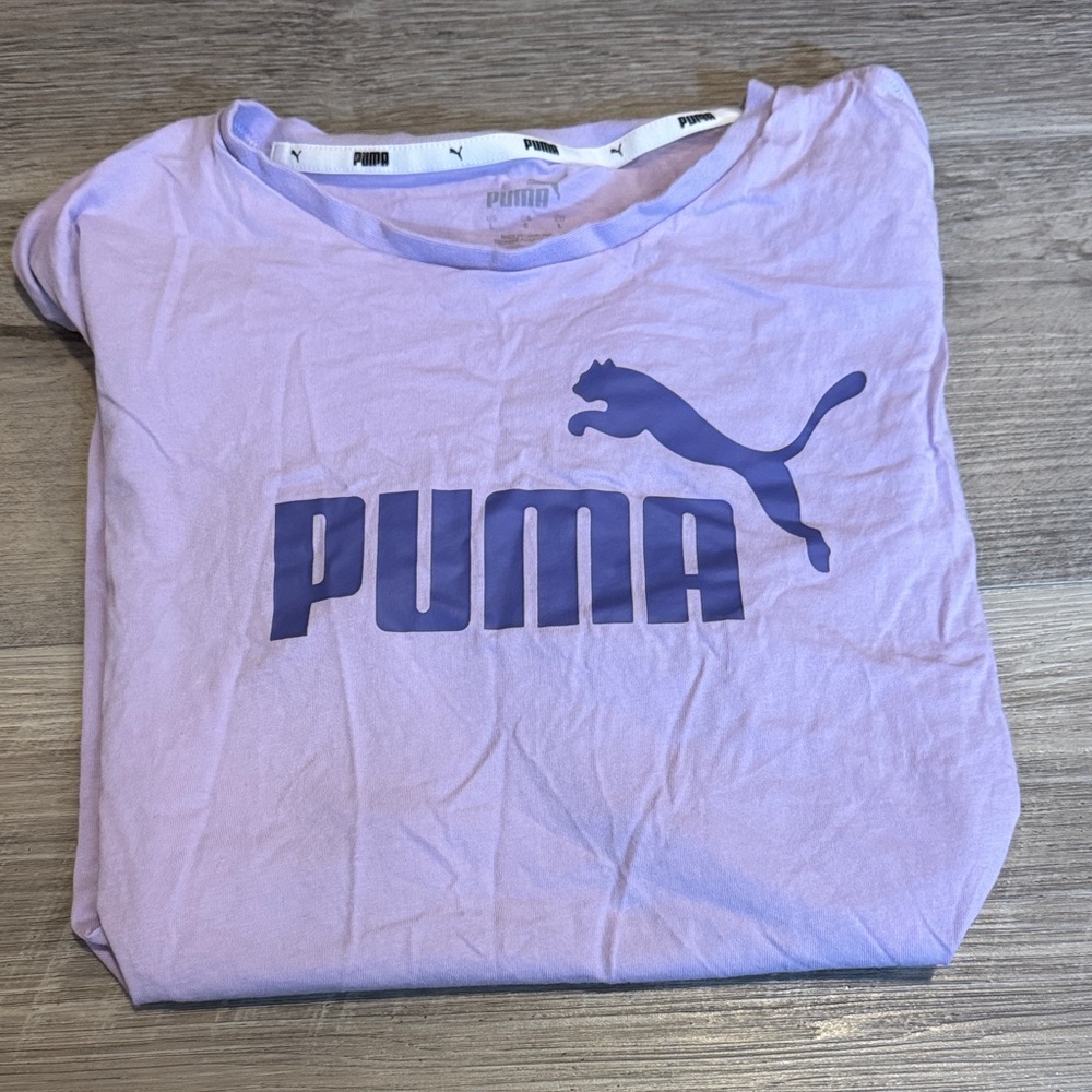 Puma Lavender Tee with Bold Logo